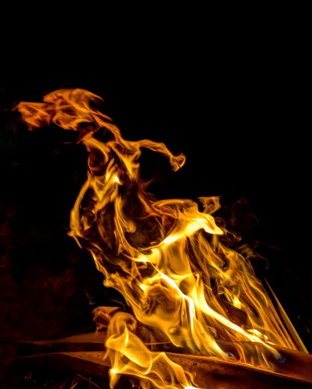 Flame Dance Abstract
