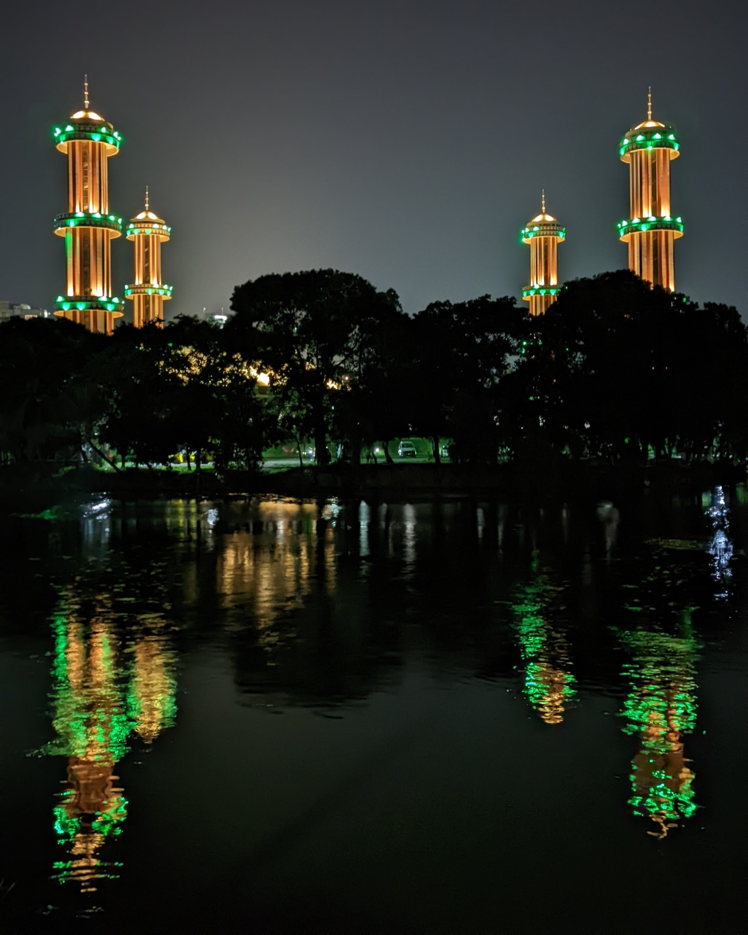 Golden Minarets Reflection