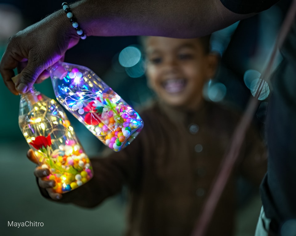 Child With Light Bottle
