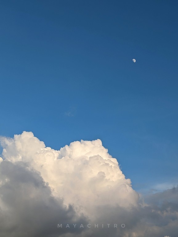 Moon Above Clouds