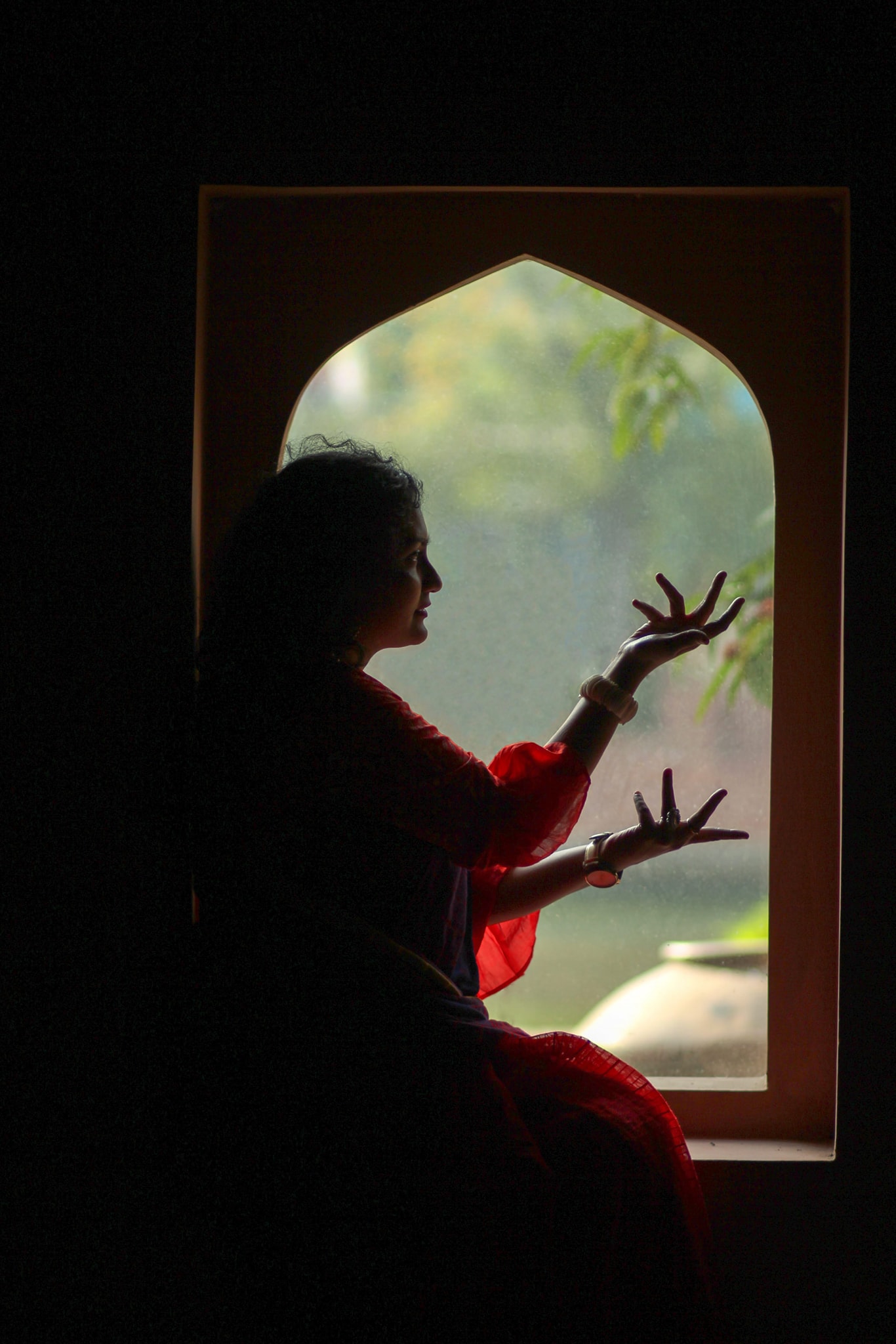 Silhouette Woman Portrait