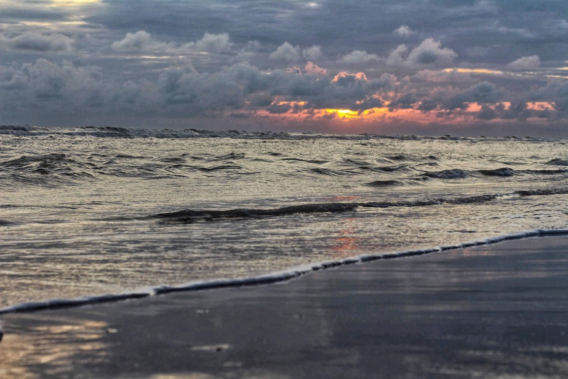 Ocean Shore Sunset