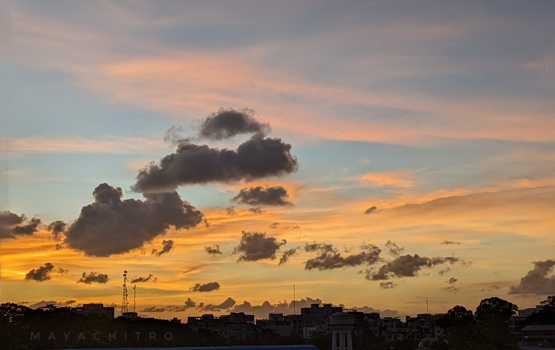 Urban Sunset Skyline